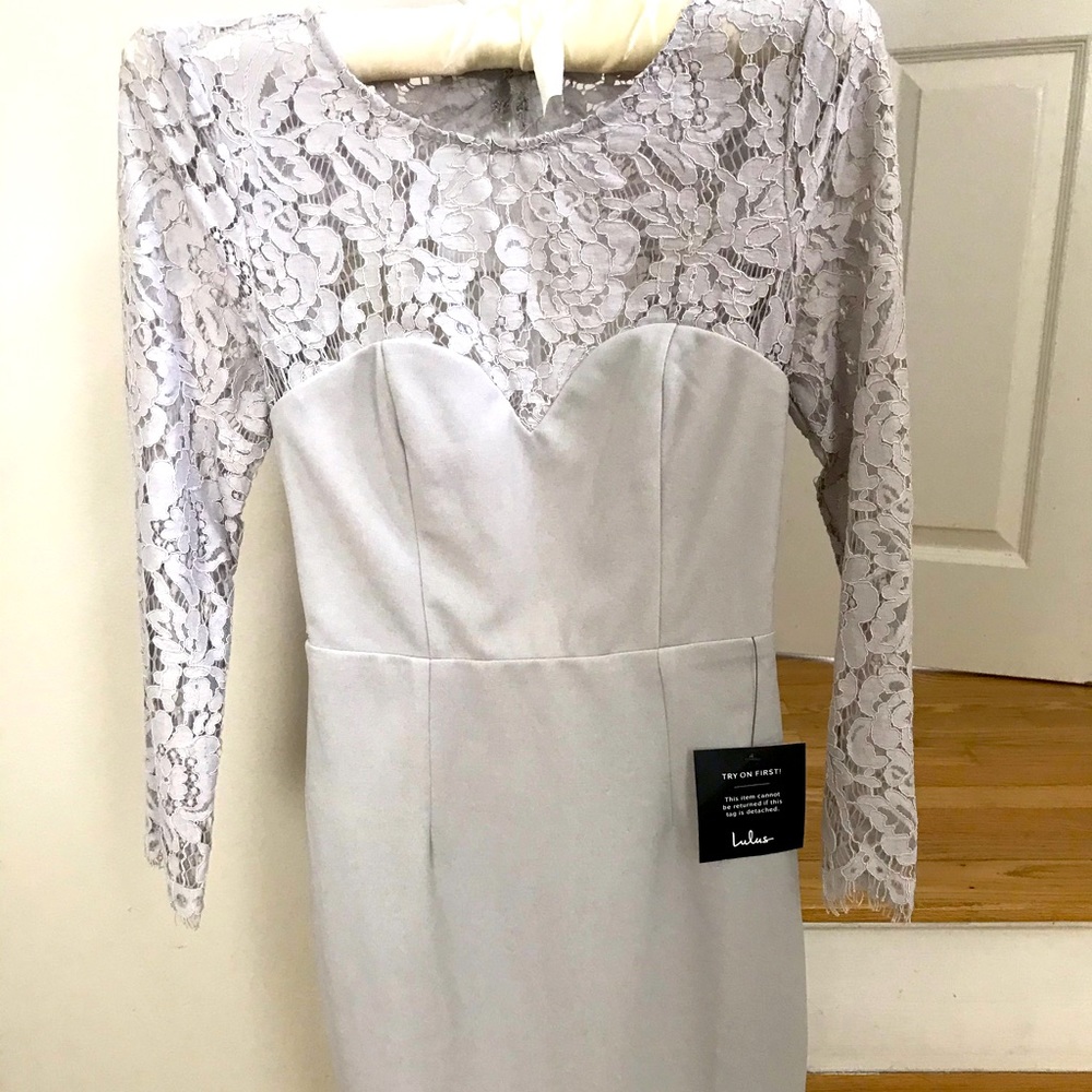 Lulus dress brand new backless & lace SALE